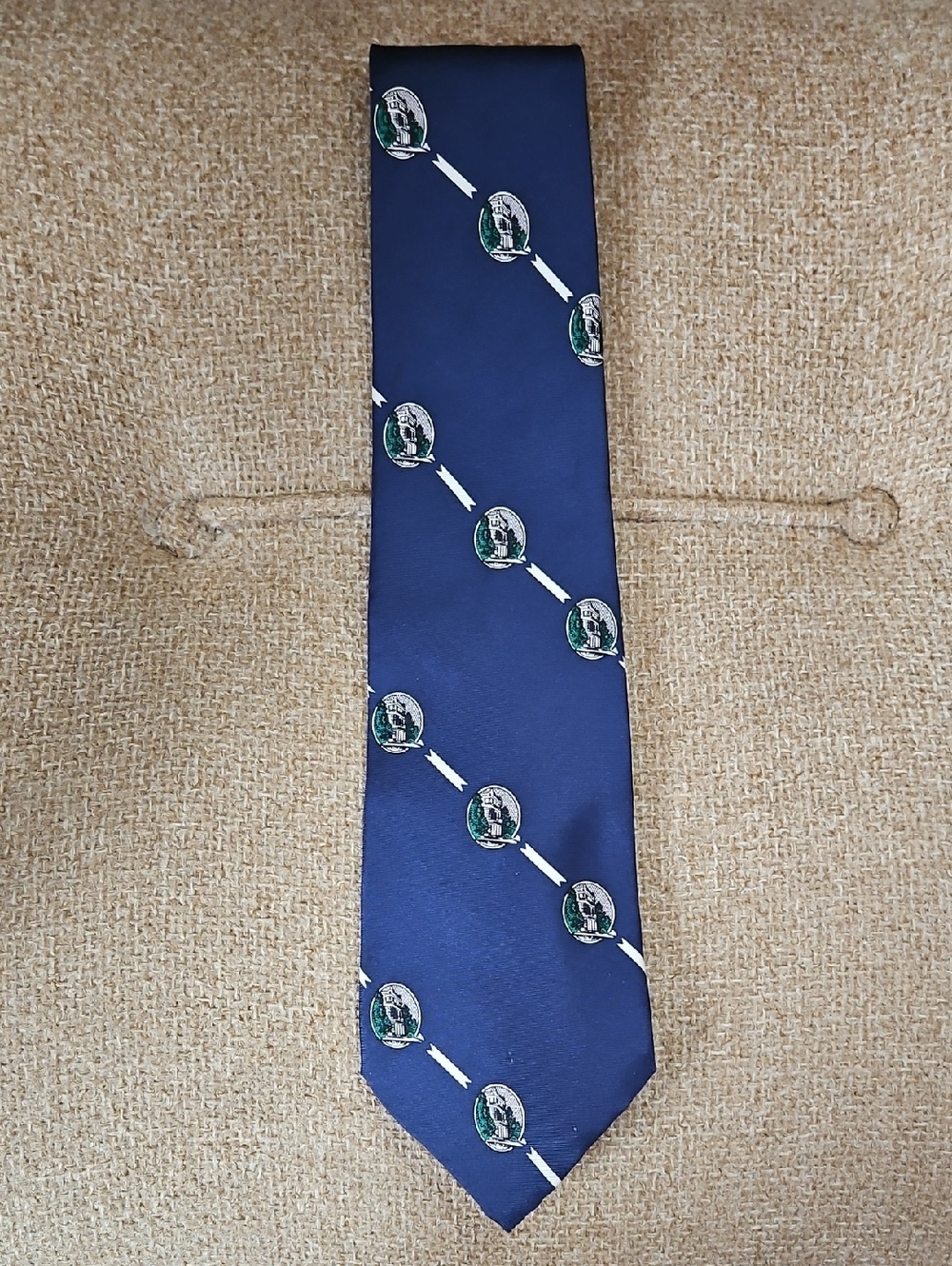 Schreter ASGCA Green Crest Pattern tie